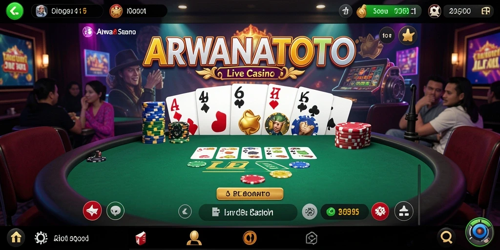 Gameplay seru di ARWANATOTO dengan dealer langsung.